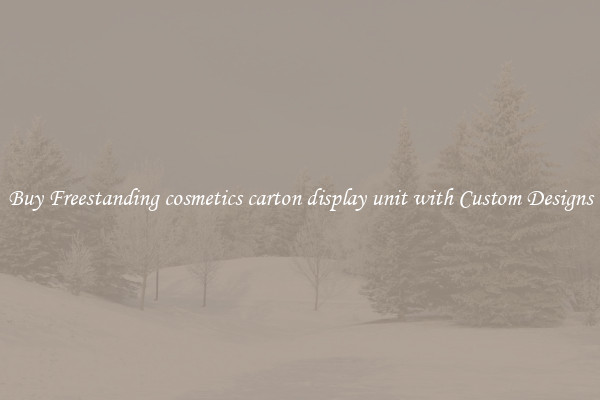 Buy Freestanding cosmetics carton display unit with Custom Designs