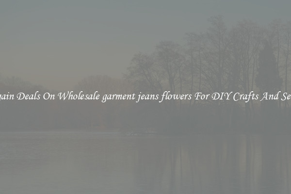 Bargain Deals On Wholesale garment jeans flowers For DIY Crafts And Sewing