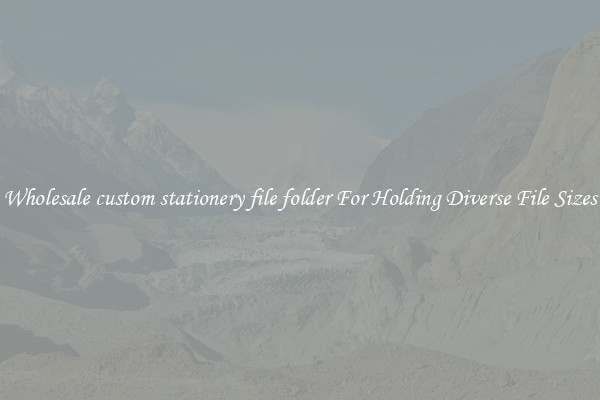 Wholesale custom stationery file folder For Holding Diverse File Sizes