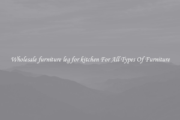 Wholesale furniture leg for kitchen For All Types Of Furniture