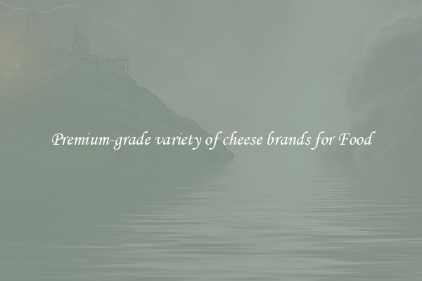 Premium-grade variety of cheese brands for Food
