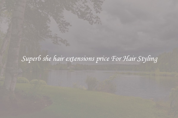 Superb she hair extensions price For Hair Styling