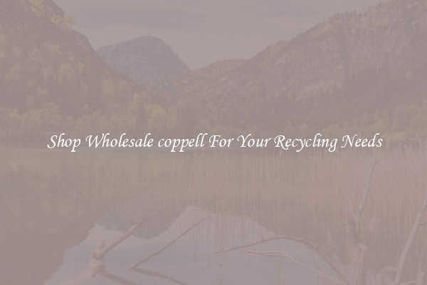 Shop Wholesale coppell For Your Recycling Needs